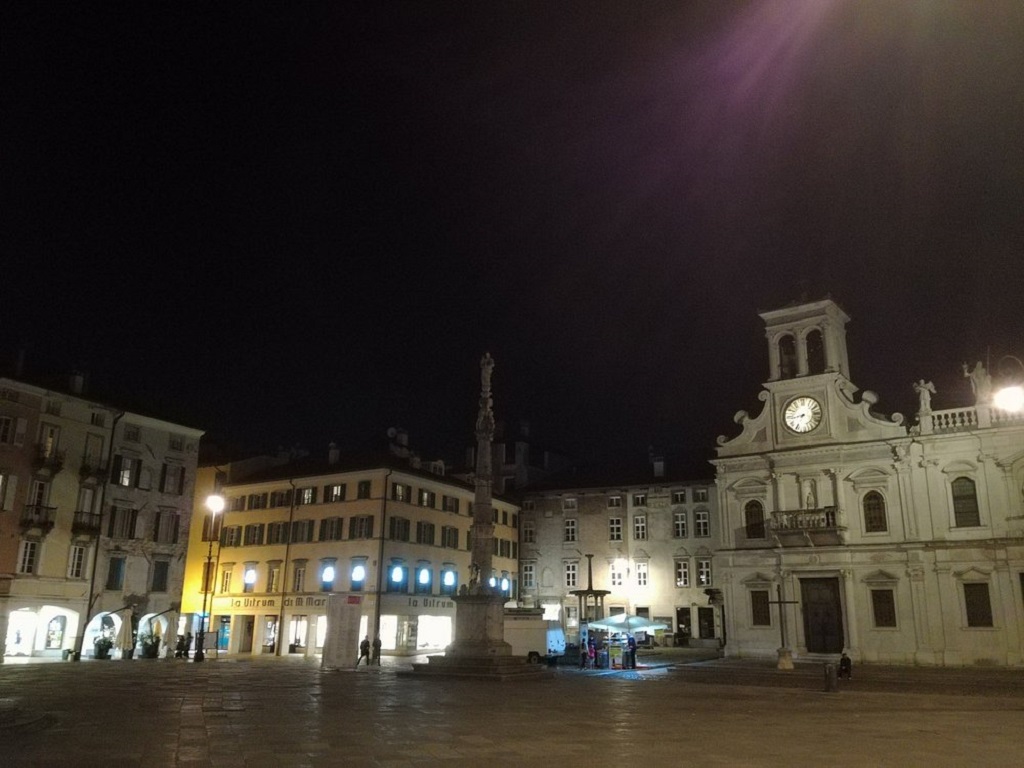 St. James church by night